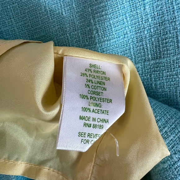 Lilly Pulitzer Light Blue Textured Strapless  Dress - Size 8 mini - Picture 11 of 11